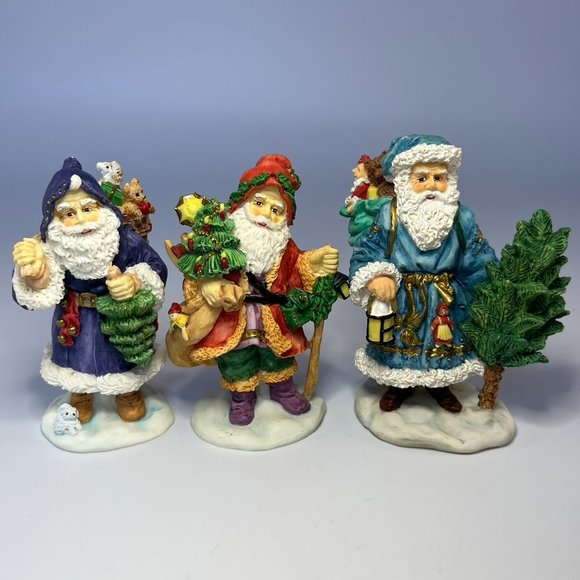 Lot of 9 Bronson Collectibles "Old World Santas" Figurines Vintage Christmas 90s - Picture 3 of 12